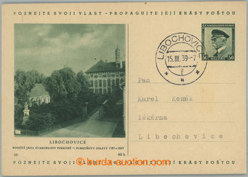 256246 - 1939 1. DEN / CDV69/53B, Libochovice, čs. obrazová dopisni