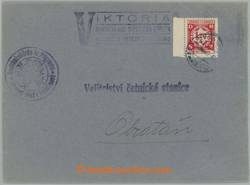 256257 - 1941 VIKTORIA / service letter with print blue three-line pr