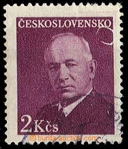 25628 - 1948 Pof.465 Beneš 2 Kčs, s nahodilou výrobní vadou (bí