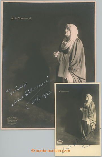 256307 - 1925 HÜBNEROVÁ Marie (1865-1931), slavná česká divadeln
