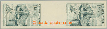 256322 - 1961 PLATE PROOF  Pof.1223, Butterflies 1Kčs, plate proof i