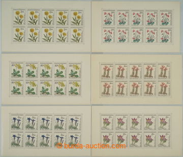 256331 - 1960 Pof.PL1148-1153, Flowers, complete set; minor gum fault