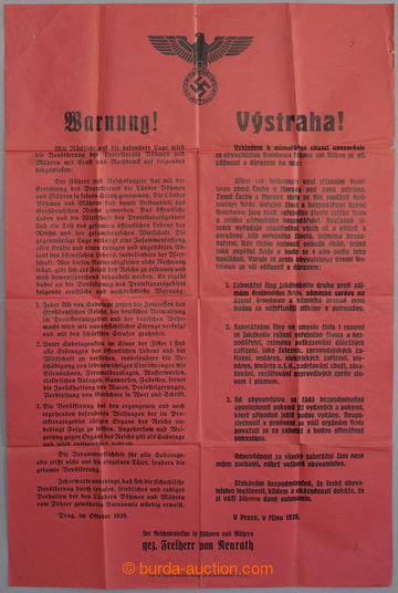 256472 - 1939 ČaM / výstraha obyvatelům Protektorátu, varování 