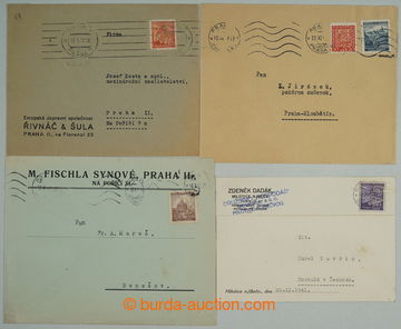 256517 - 1939-1942 sestava 4ks identifikačních celistvostí s perfi