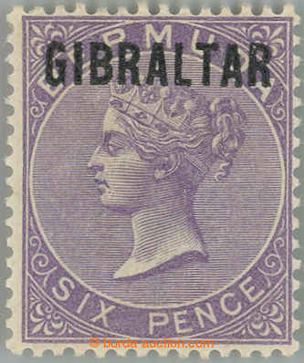 256532 - 1886 SG.6, bermudská Viktorie 6P deep lilac s přetiskem GI