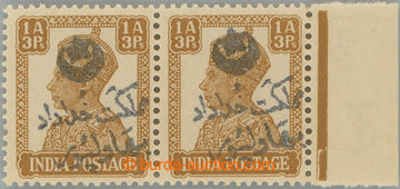 256545 - 1947 Provizorium / Indie Jiří VI. 1A3P ve 2-pásce s přet