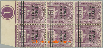 256609 - 1923 SG.73, 73a, 6-blok tzv. January provisional issue 12c s