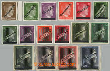 256778 - 1945 ANK.(8)-(12), 660-663, 668-671; A. H. overprints obliqu