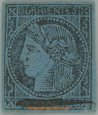 256864 - 1860 CORRIENTES / Mi.2, Ceres 1 RMC (3 Cents) s úředním 