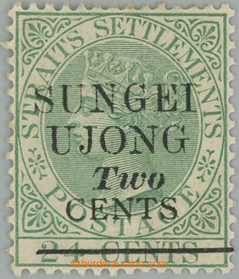 256868 - 1891 SUNGEI UJONG / SG.49w, Viktorie Straits Settlements 24c