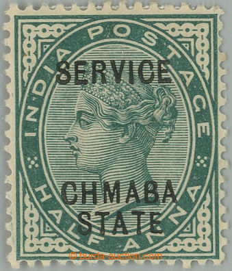 256884 - 1887-1895 SG.1a, Victoria ½A, overprint CHMABA instead CHAM