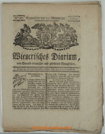 256988 - 1774-1848 [SBÍRKY]  NOVINOVÉ SIGNETY / sbírka 35ks novin 