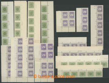 257034 - 1963 DATA TISKU / Pof.D79B-D91B, Die-stamping, selection of 