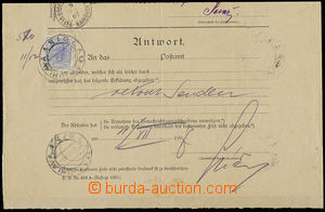 25708 - 1907 zpětné hlášení se zn. 25h, DR Velké Karlovice + J
