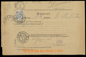 25712 - 1903 zpětné hlášení se zn. 25h, DR Velké Karlovice + B