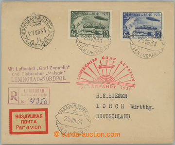 257133 - 1931 ZEPPELIN / POLARFAHRT / R-dopis do Německa přepraven