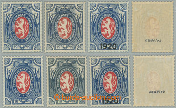 257162 -  Pof.PP5, PP6, Dobročinné - Lvíček, 2x 1Rbl I. a II. typ