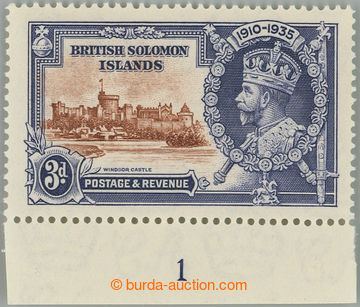 257179 - 1935 SG.54f, Jubilejní Jiří V. 3P, dolní krajový kus s 