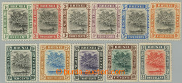 257188 - 1907-1910 SG.23-33, Brunei River 1c-$1; kompletní série, h