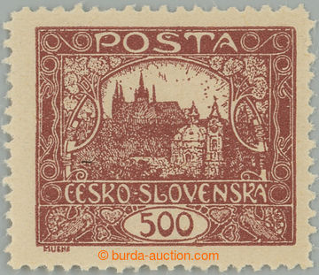 257247 -  Pof.25D, 500h brown with ministerial perf line perforation 