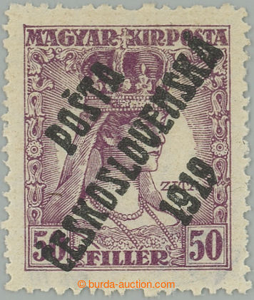 257314 -  Pof.123, Zita 50f violet, overprint type III.; mint never h