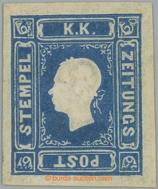 257349 - 1858 ANK.16, FJ I. 1,05kr modrá; bezvadný kus s původním