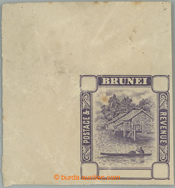 257359 - 1908 ZT SG.43, Brunei River 25c fialová jako NEZOUBKOVANÝ 