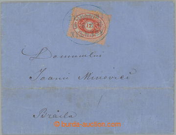 257380 - 1867 DANUBE STEAMCOMPANY / ANK.1A, 17Kr with perf 12 on lett