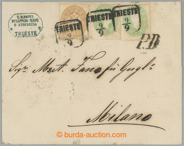 257384 - 1863 letter with Franz Joseph I. 3+3Kr The 3rd issue 1861 + 