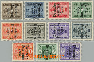 257430 - 1943 ZADAR / Zara Mi.P1-P11, italské doplatní 5C-5L s pře