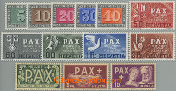 257437 - 1945 Mi.447-459, PAX 5C-10Fr; oblíbená série, 5Fr dvl, ka