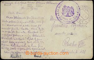 25762 - 1917 postcard with postmark K.u.K Etappenpostamt (base post 