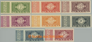 257635 - 1935 POSTAGE-DUE / Yv.22a-31a, Numerals 5c - 3Fr, complete i