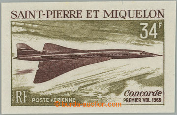 257652 - 1969 Mi.432, Dallay 43L, letecká První let Concordu 34Fr, 