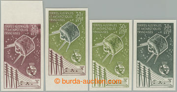 257657 - 1965 ZT  Mi.32, letecká 100 let ITU 30Fr, sestava 4ks nezou