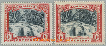 257659 - 1901 SG.32a, Waterfalls 1P slate black / red blued paper + s