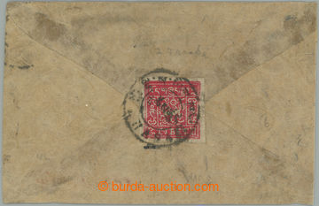 257709 - 1933- dopis vyfr. vzadu zn. Lev 2T, Mi.12, DR LHASA; pěkně