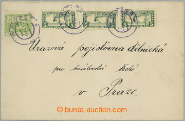 257744 - 1919 EXPRESS / private letter sent inland, postal-charge 20h