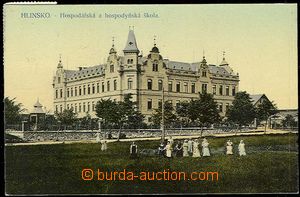 25780 - 1910 HLINSKO - hospodářská škola, barevná, prošlá, p