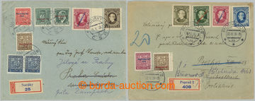 257991 - 1939 SELECTION of / 2x Reg letter to Protectorate and here r