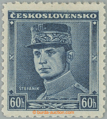 258012 - 1939 Sy.1, Modrý Štefánik 60h modrá; bez nálepky