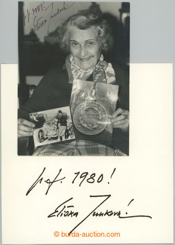 258053 - 1980-1987 JUNKOVÁ Eliška (1900–1994), česká automobilo