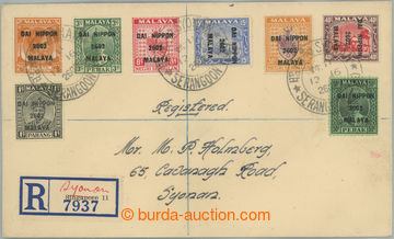 258160 - 1942 JAPANESE OCCUPATION / SINGAPUR / Reg letter franked wit