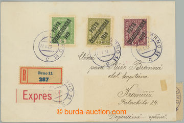 258287 - 1920 private Reg and Express letter sent inland in II. posta