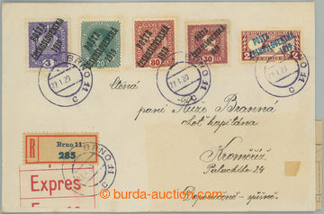 258300 - 1920 private Registered and Express letter sent inland in/at