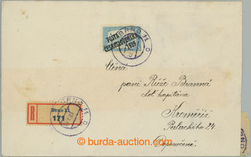 258304 - 1920 private Reg letter sent inland in/at II. postal rate, p