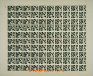 258320 - 1939 COUNTER SHEET / Sy.L4-L6, Airmail 2 Koruna - 4Ks, comp.