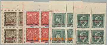 258370 - 1939 Sy.3, 4 ZPP, 8, 10, Znak 10h a 20h, Beneš 50h a Štef