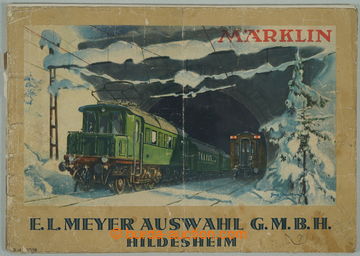 258418 - 1937 [SBÍRKY]  MÄRKLIN / nekompletní katalog vláčků a 