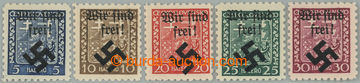 258493 - 1939 MÄHRISCH-OSTRAU / Mi.1-5, Znak 5h - 30h; kompletní s